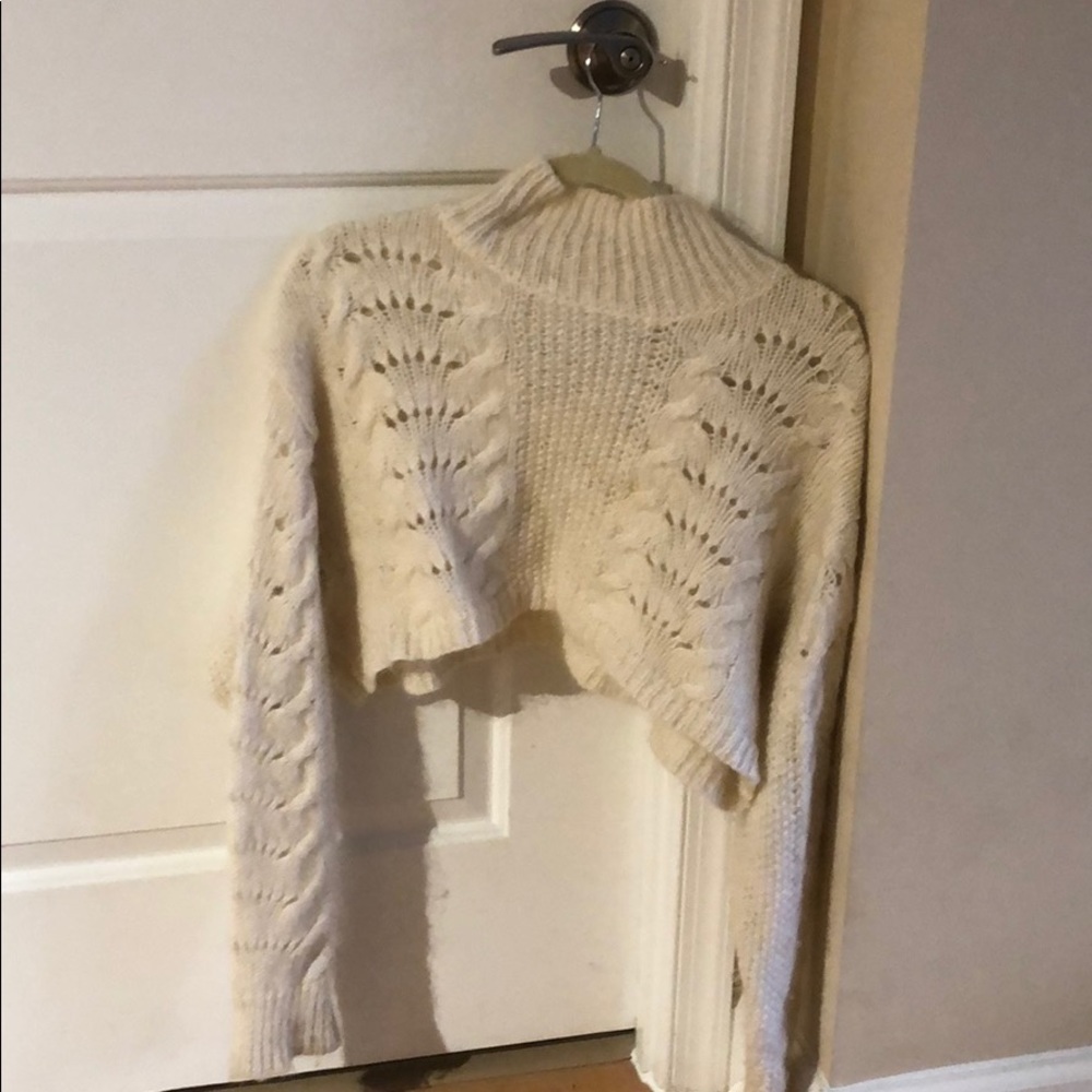 Free People Cropped Turtleneck